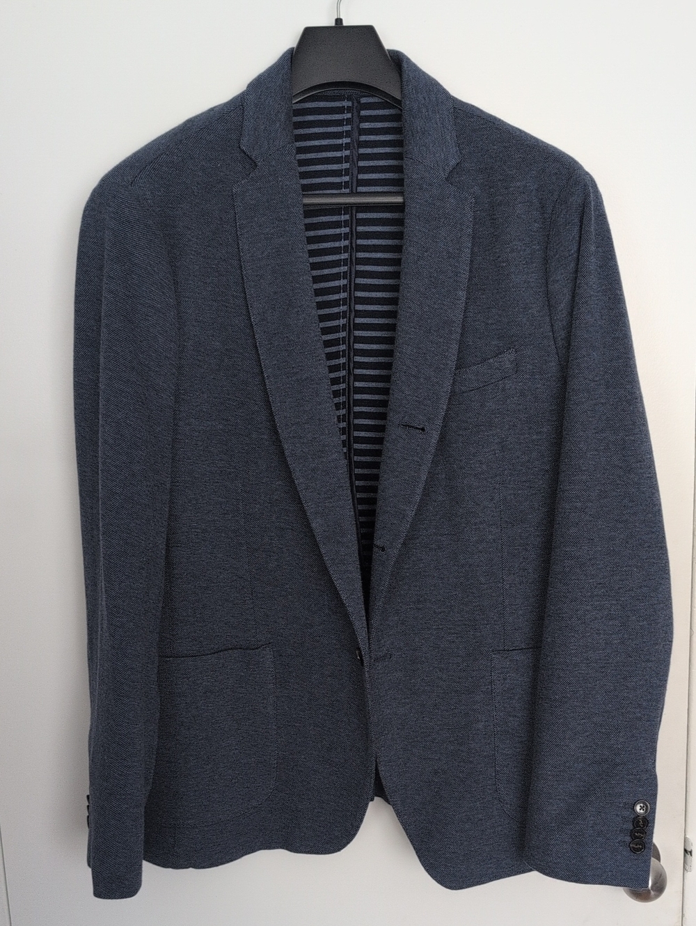 Michael Kors Men's Dark Navy Knit Blazer